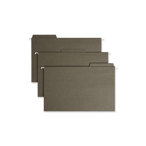 Smead Smead, FASTAB HANGING FOLDERS, LEGAL SIZE, 1/3-CUT TAB, STANDARD GREEN, 20PK 64137 - main